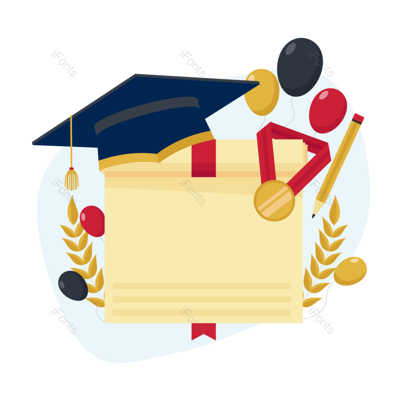 毕业季图片,博士帽元素,小元素PNG,学生免抠素材